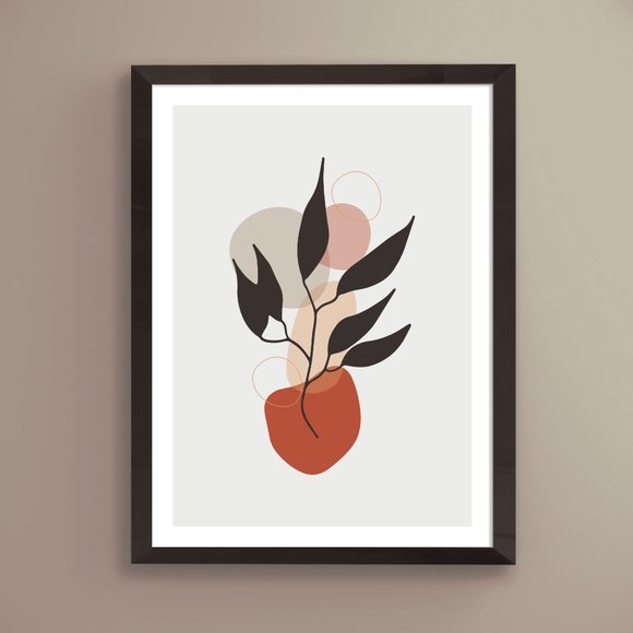 Modern Minimalist Abstract Nature Boho Wall Art Print Home Decor [No Frame] - Picture 1 of 7